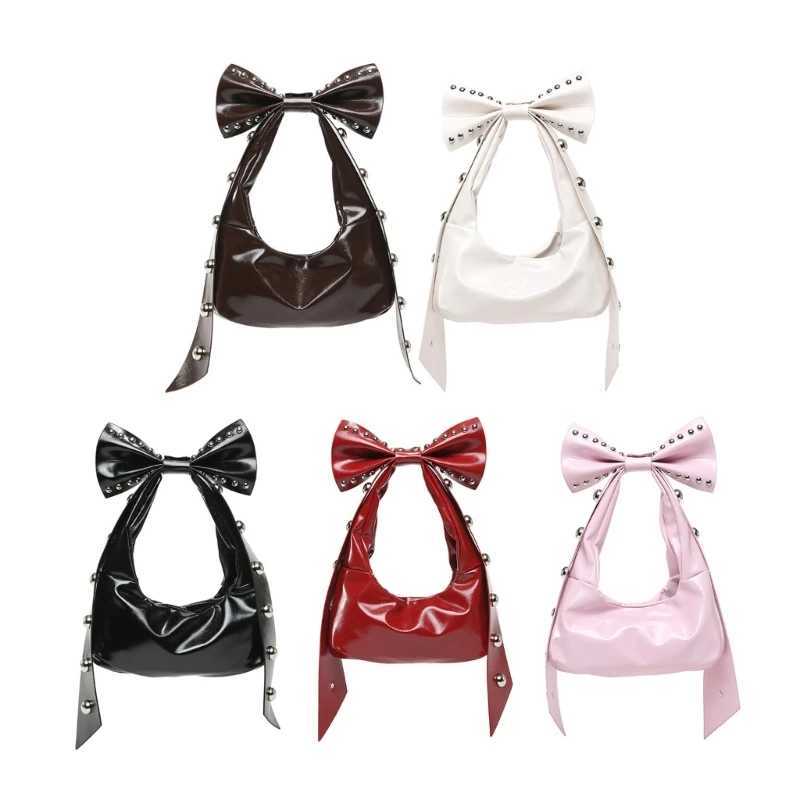 Trendy Handbag for Women with Unique Bows and Embellishments Stylish PU Leather Womens Shoulder Bag XJ250605