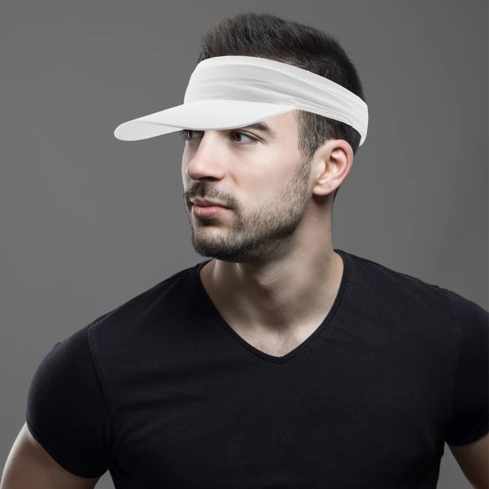 Sun Visor Hat Breathable Summer Sport Hat Anti-UV Outdoor Sports Hat Quickly Dry Cool Sun Cap for Tennis Running 250603