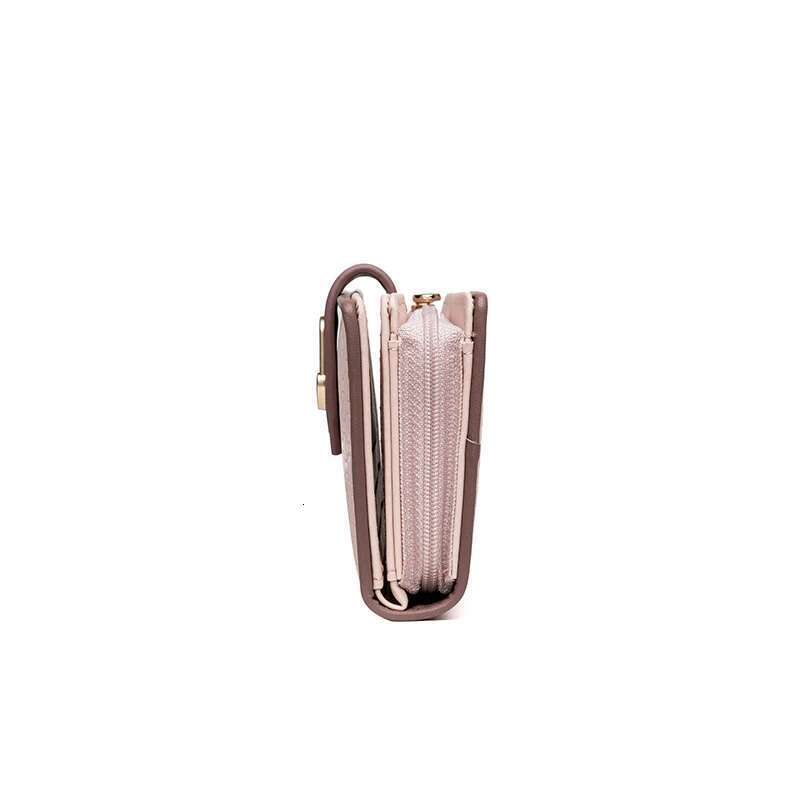 Short for women PU leather simple hundred fashion trend love hardware buckle zipper student folding purse Street small stu