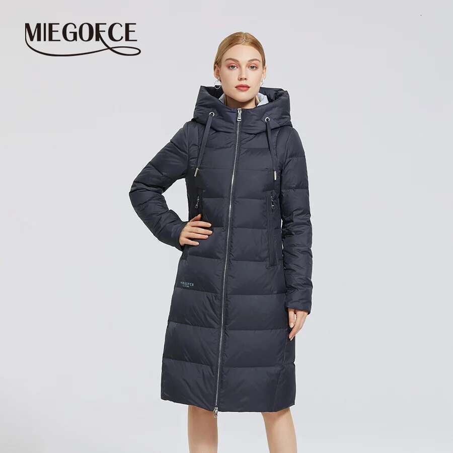 Coats Designer Women MIEGOFCE Winter Elegant Women Outwear Long Cotton Women's Jackets Hooded Warm Windproof Female Coats Zipper Stand Collar Par
