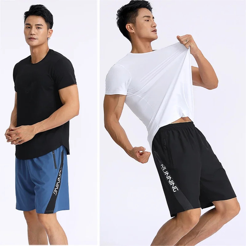 Men Running Shorts Quick Dry Fitness Bodybuilding Gym Sport Outdoor Training Short pants With Pockets MP1855 250604