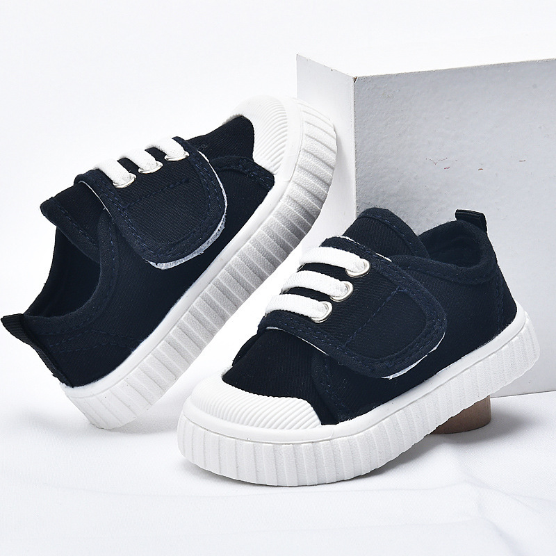 Children Canvas Shoes Toddler Infant Boy Sneakers Girl Candy Color Casual Shoes Baby Kids Breathable Soft Leisure Shoes
