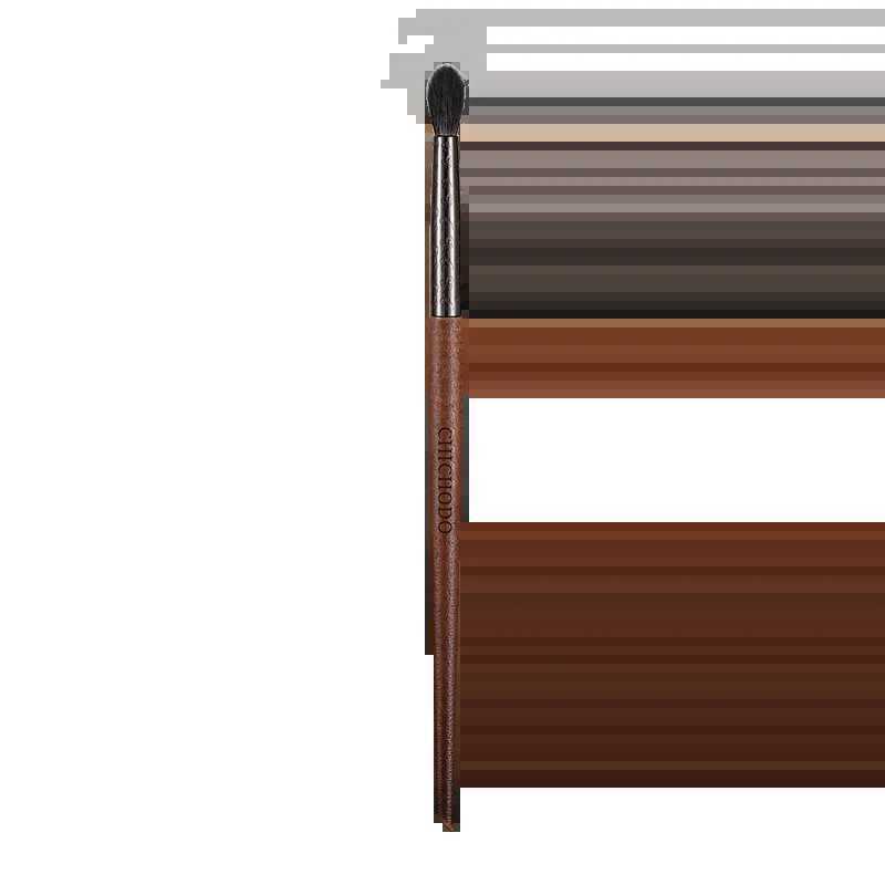 CHODO Cosmetic Brush-Laser Carved Auspicious Clouds Pattern Tube Makeup Brushes-Goat Hair Small Blending Brush-E247W250605