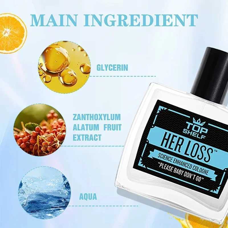 100ml Her Loss Perfume Men Pheromone Cologne Her Loss Raw Attraction Confidence Lasting Glamour Awaken Scent Eau De Toilette W250605