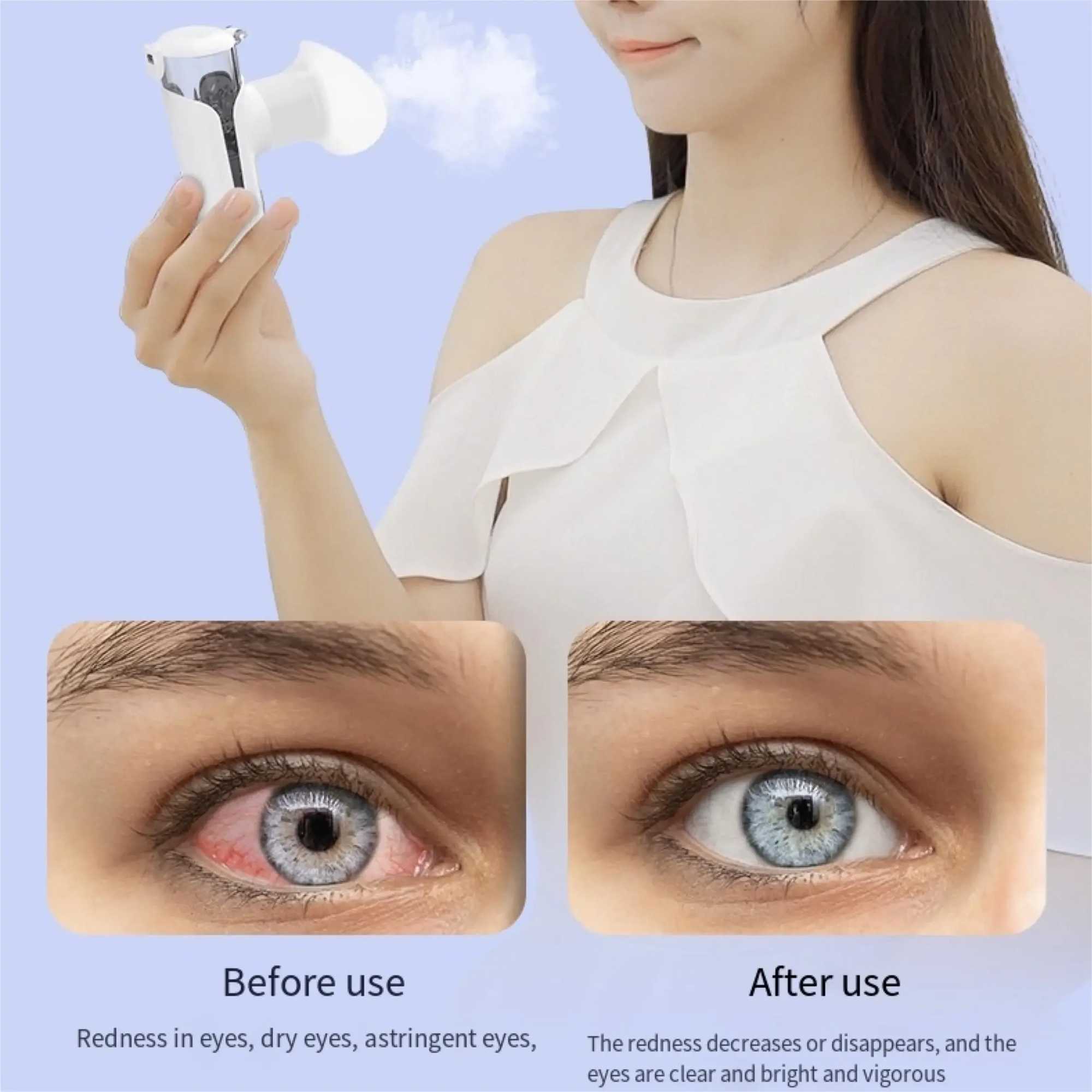 New Nano Sprayer Hot Cold Eye Facial Vaporizer Mini Portable 15ML Face Steamer for Eyes Warm Care Facial Cool Moisture XJ250607