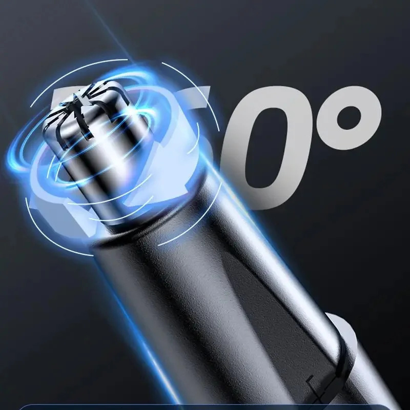2 In 1 Electric Nose Hair Trimmer USB Charging High Quality Ear Hair Removal Multi-kinetic Shaving Tools 250604