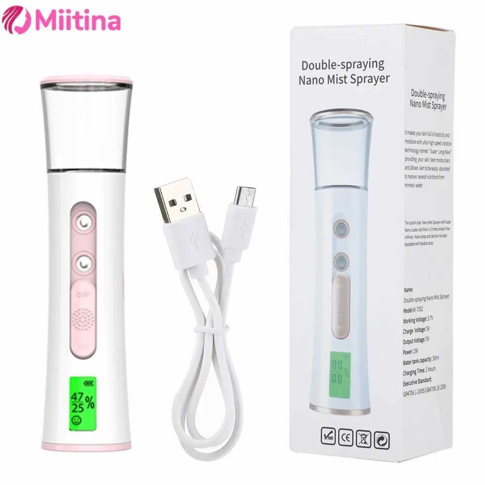 Mini Facial Steamer Mist Sprayer Nano Mister Hydrating Face Mist Spray Bottle Spa Skin Care Moisturizing Beauty Spray Hydrating XJ250607