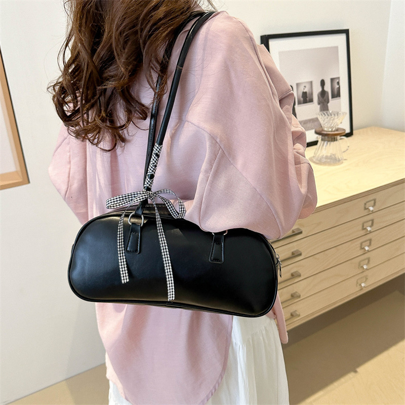 designer Ballet Style Bowknot Handbag for Women 2025 New Trend Korean Niche Underarm Bag Large Capacity Pillow Bag