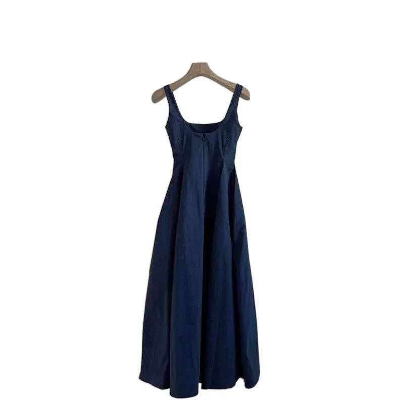 Spring Korean Style Slimming Waist Midi Dress Fashionable Strapless Womens Trendy Casual Elegant KneeLength Gown 250604
