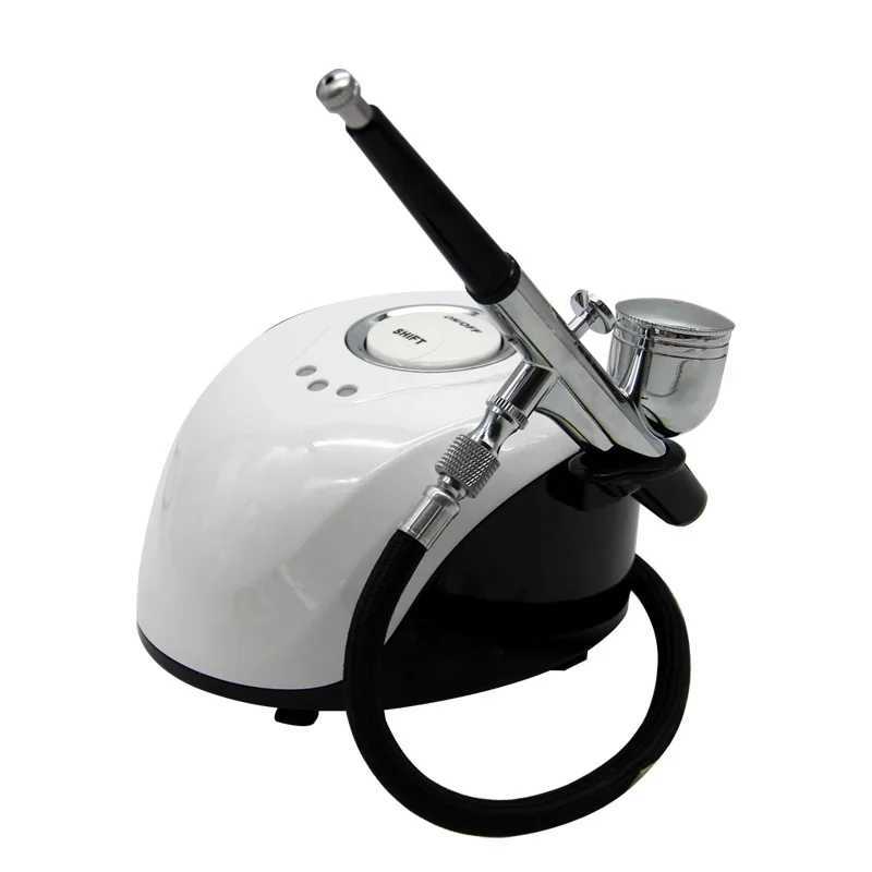 Professional Airbrush Machine Nails Sprayer Gun Art Paint Tattoo Craft Cake Nano Mist Sprayer Beauty Tool Oxygen Kit Compressor XJ250607