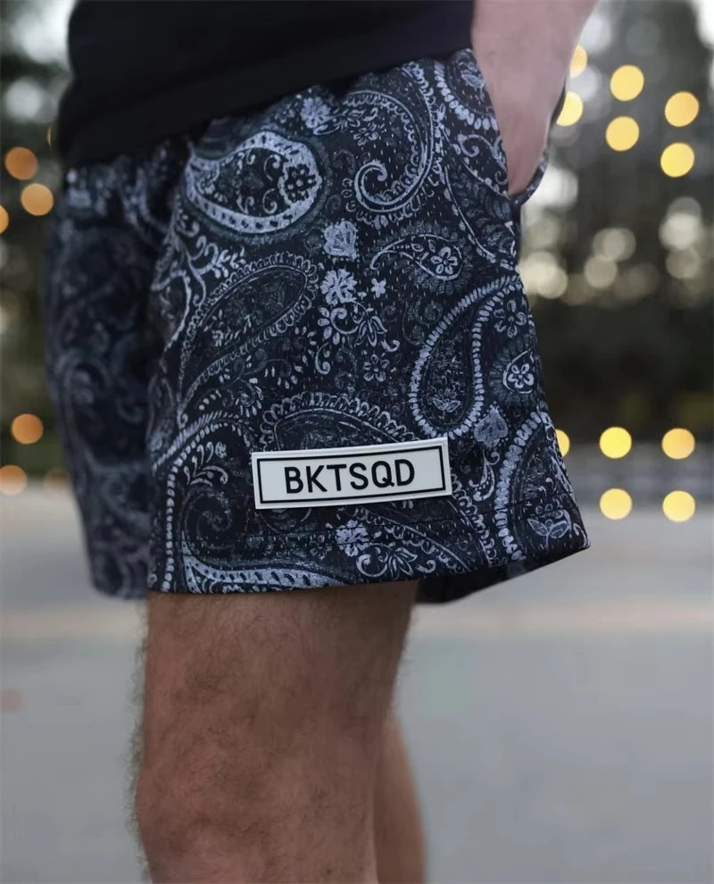 Summer Mesh Basketball Shorts Men Quick Drying Loose Sports shorts BUCKETSQ fashion Trend Sweatpants Running Beach 250604