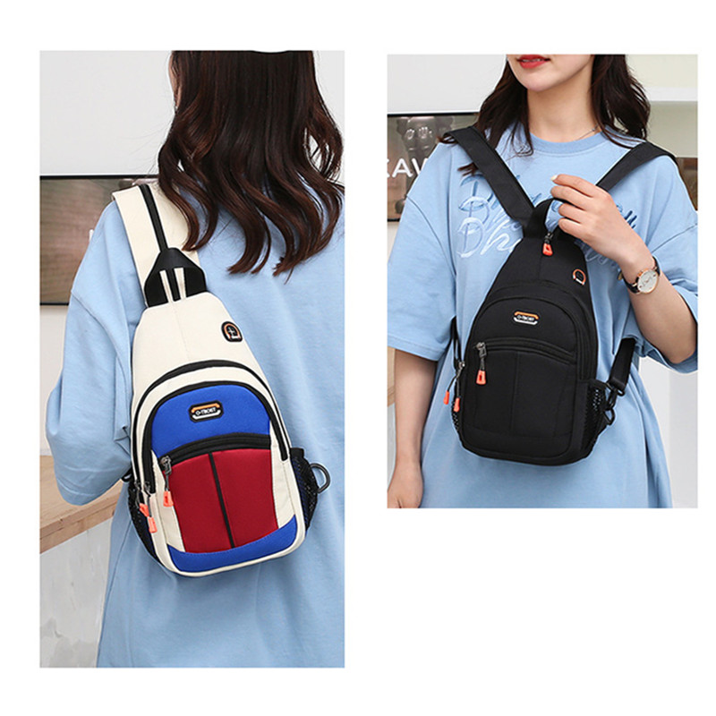 Fengdong small crossbody bags for women messenger bags casual sling chest bag female mini travel bag sport backpack shoulder bag