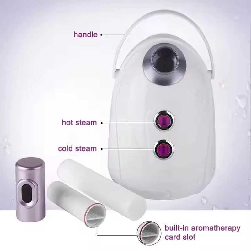 Professional Facial Steamer Vaporizer Hot Cold Mist Humidifier Face Nano Sprayer Ozone Steam Skin Care Moisturizing Cleaning XJ250607