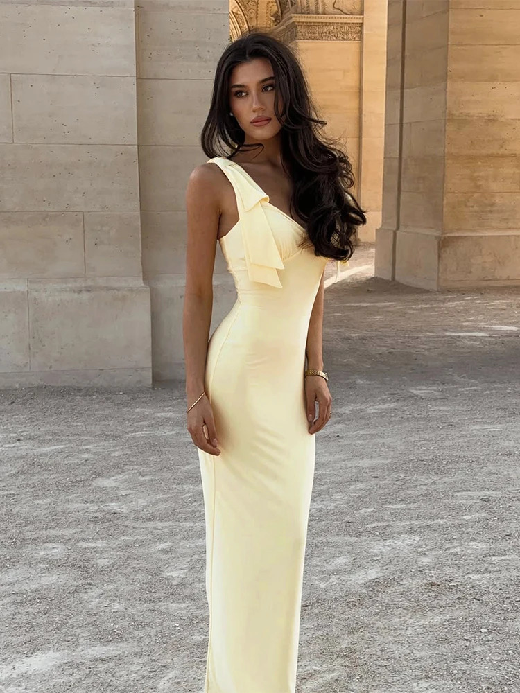 Nibber Simple Backless Patchwork Dress Women Sexy LaceUp Solid Temperament Sleeveless Casual Midnight Clubwear Party Dresses 250604