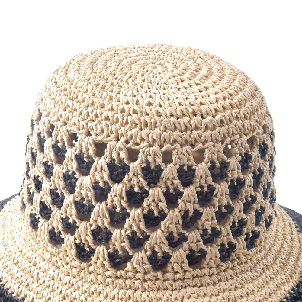2025Foldable Wide Brim Straw Sun Hat for Seaside Vacation Beach Trendsetter With Adjustable Ribbon & UV Protection