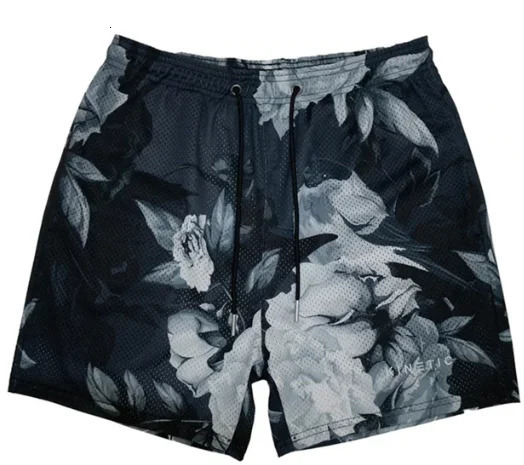 25Summer Mens Short Pants Rose n Casual Shorts Street Hip Hop Fitness Polyester Fast Dry Breathable y 250604