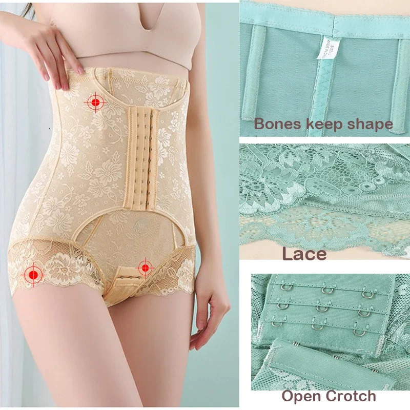 Dimmkof Lace Body Shaper Pes Shapewear Underwear High Waist Tummy Control Body Shaper Underwear Pes Slimming Waist 250605