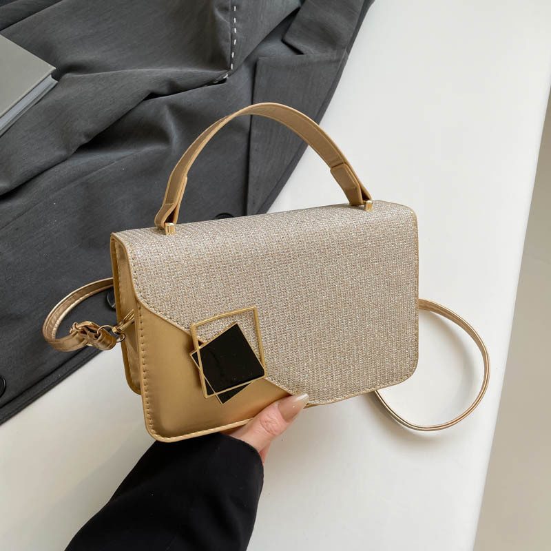 designer Casual Bag for Women Retro 2025 Spring New Small Square Bag Trendy Simple Handbag Fashion Single Shoulder Crossbody Bag