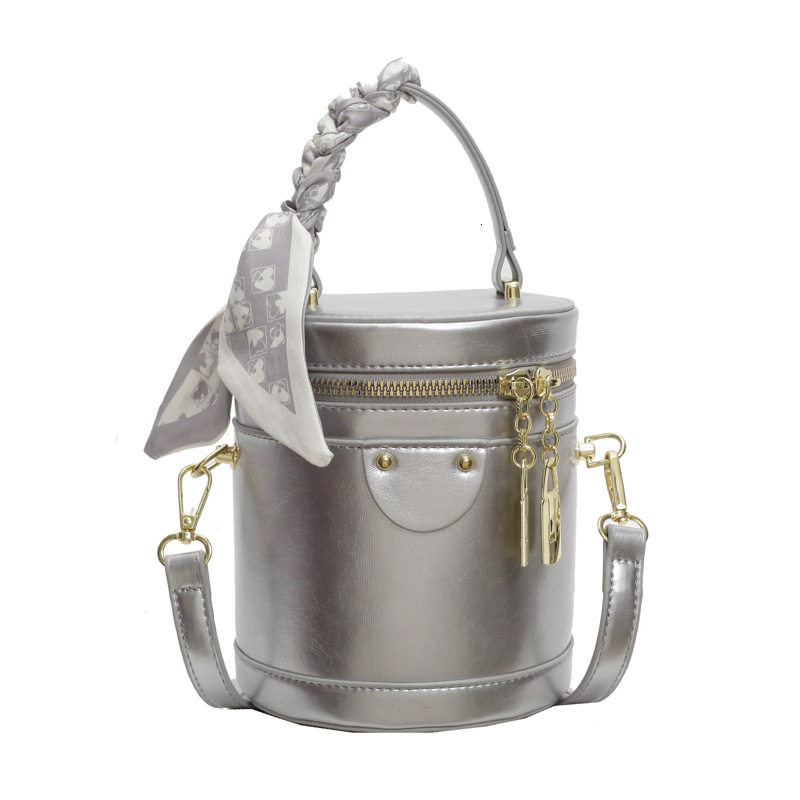 Free Shipping Designer Bag Small Women's 2025 Spring New Hand-held Cylindrical Bag Fashionable And Versatile Texture Crossbody Bag