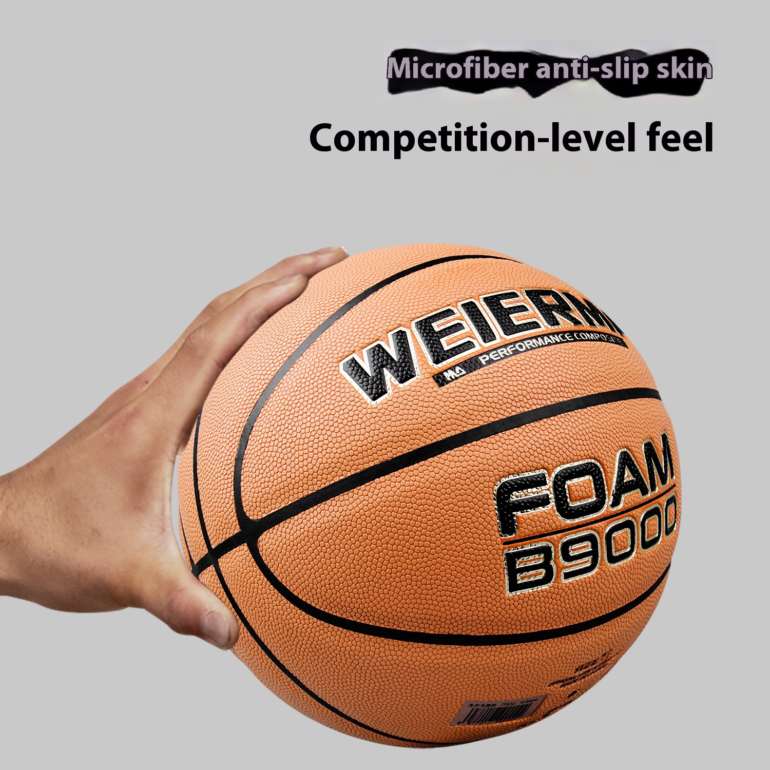 Pro Competition Basketball - Official Size 7 | Ultra-Grip Composite Leather | Match-Ready for League & Training