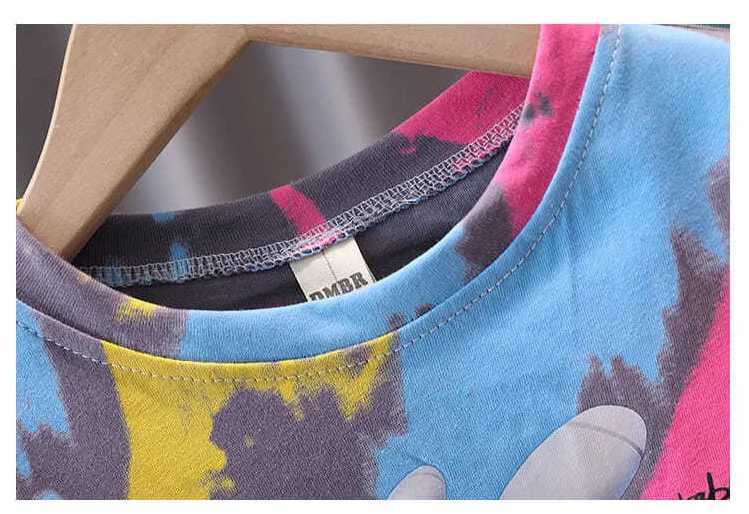 0-9Years Summer Casual Kids Clothes 2 Piece Set Clothing Cool Boy T-shirt + Shorts Clothing Boys Tracksuit Children Baby Clothes R250605