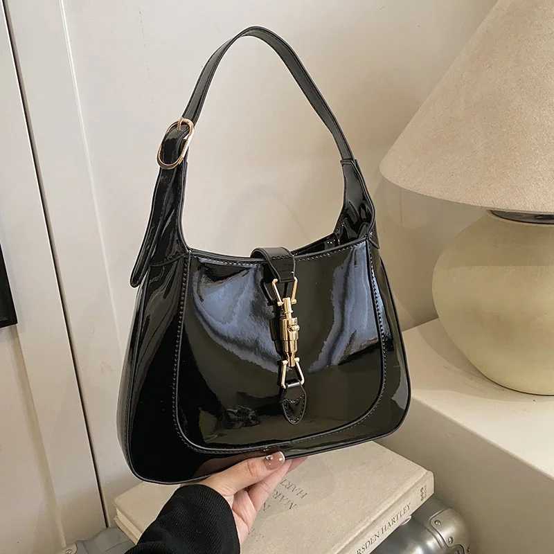 Designer Handbag Purse Top Quality Patent Leather Shoulder Crossbody Bag For Women Two Straps Underarm Sac A Main Brand Bolsos XJ250605