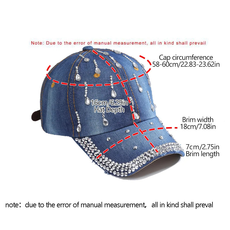 Adjustable Breathable Rhinestone Baseball Cap for Women Sequins Casual Sports Cap Rhinestone Hat 250603
