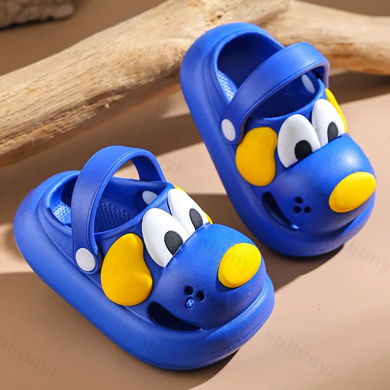 Children Slippers Summer Boys Girls Clogs Shoes Dog Solid Cartoon Animal 3D EVA Soft Kids Beach Slippers Outdoor Toddler Sandals 250604