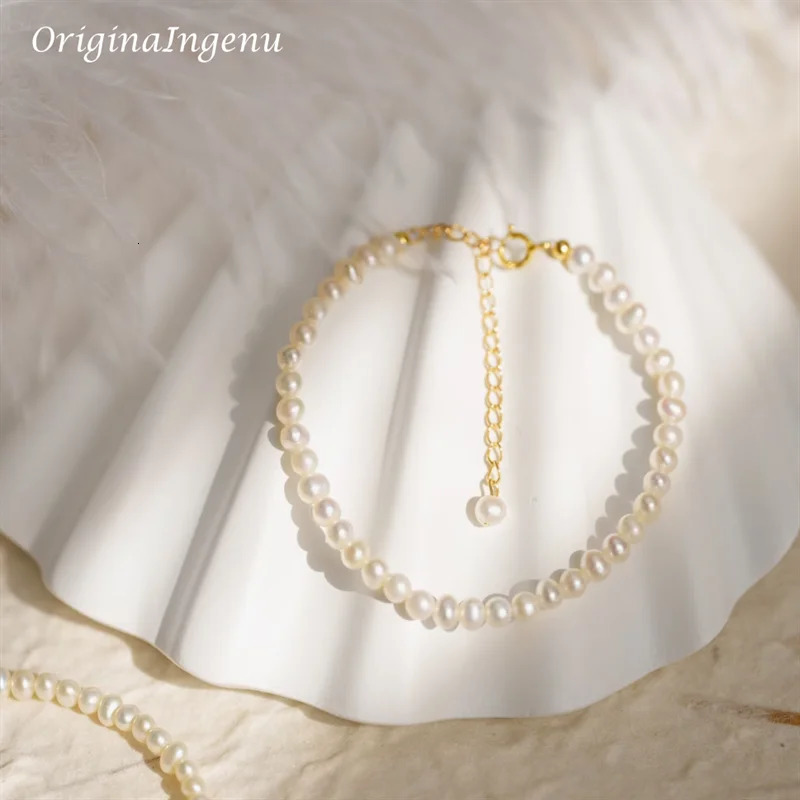 Handmade Natural Pearls Bracelet 14K Gold Filled Pearl Bracelet Custom Lenght Jewelry Boho Bracelets Vintage Boho Women Jewelry 250604