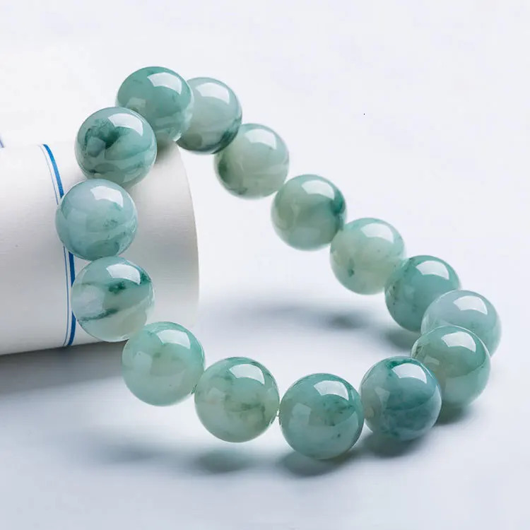 Natural Myanmar Grade A Jadeite Ice Floating Jade Bracelet Men Women Fine Jewelry Genuine Grade A Burma Jade Bracelets Bangles 250604