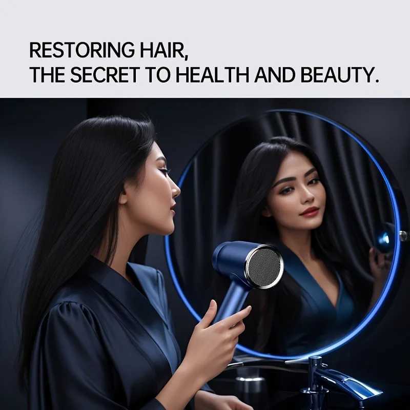 Electric High Speed Hair Dryer120000RPM Brushless Negative Ions Blow Dryer 2400W Super Powerful Wind Low Noise Salon Hair Dryer XJ250605