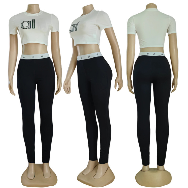 Womens Tracksuits Two Pieces Set 2025 New Fashion Designer Ultra Soft High Elasticity Yoga Wear Sports Fiess Long Pants Sportwear Fre