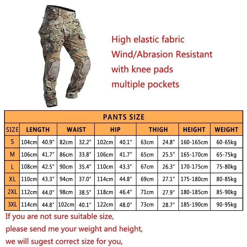 Woodland Camo GEN3 G3 Tactical Sets Hunting Suits Combat Shirts Wearresistant Training Special Force Long Shirt Cargo Pants 250604