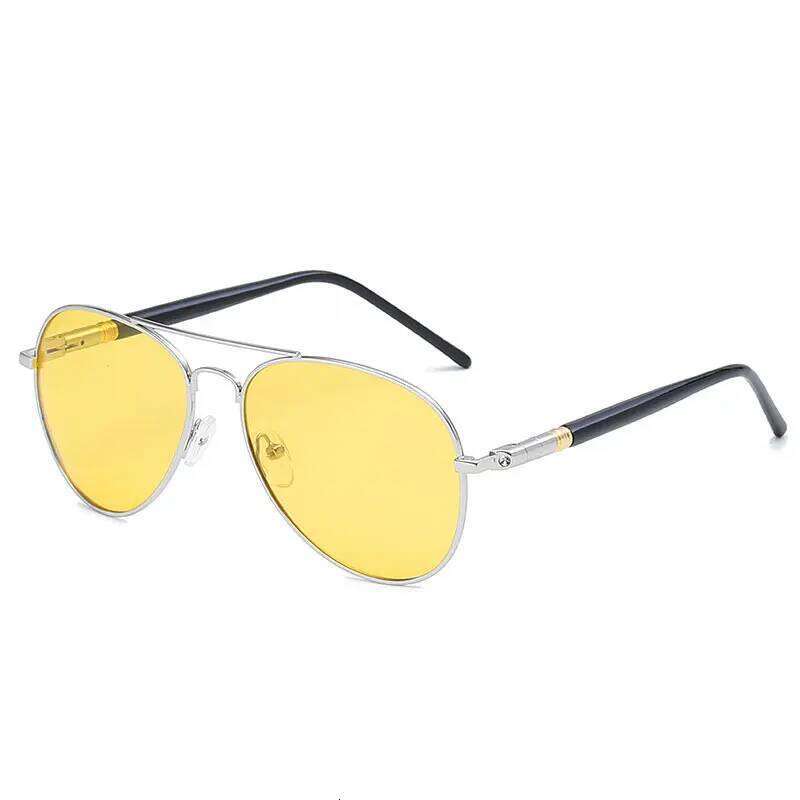 Mens Polarized Sunglasses Brand Designer Yellow Lens Night Vision Driving Glasses Goggles Reduce Glare