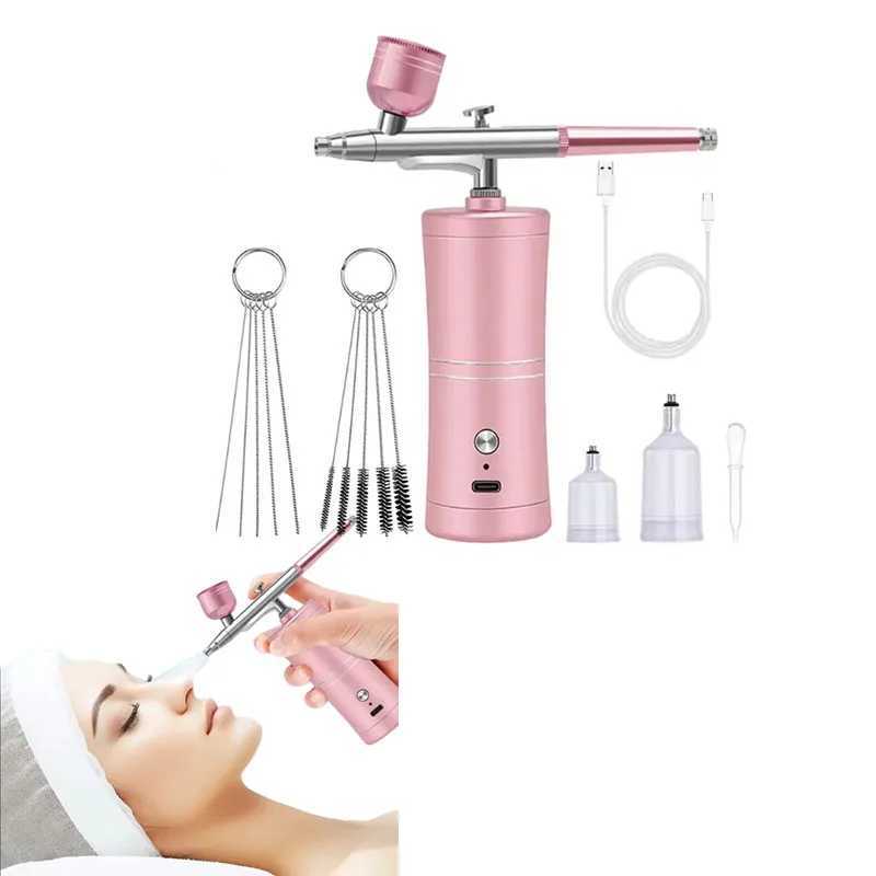 Portable Airbrush Gun Oxygen Facial Treatment and Nail Sprayer Beauty Equipment for Skin Hydration Revitalization Facial Care XJ250607
