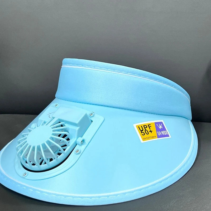 Breathable Cooling Fan Hat Sunscreen Fan Sun Visor Hat Fishing Hat Cooling Peaked Cap Hat Usb Charging Hat Fan For Sport Sunhat 250604