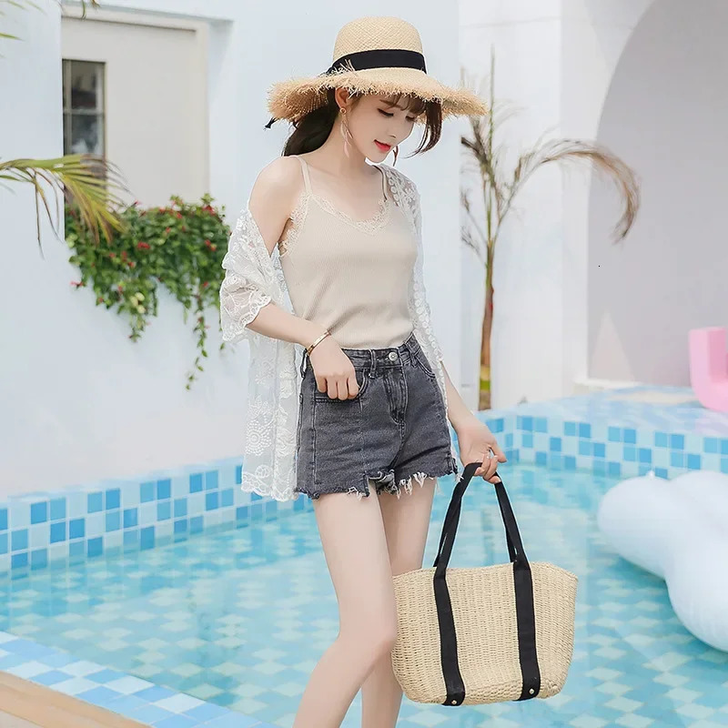 Summer Lace Cardigan Sunscreen Jacket Womens Embroidery Hollow Hook Flower Beach Cover Up Casual Seaside Vacation Jacket 250605