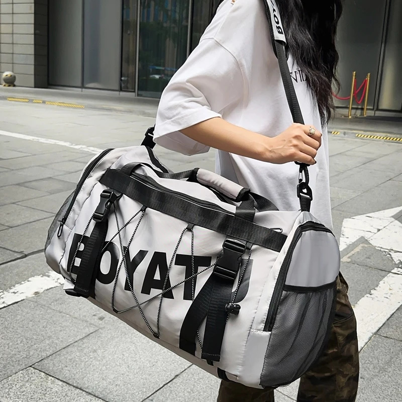 Large-Capacity Short-Distance Business Trip Travel Bag Training Storage Bag Lightweight Independent Shoe Compartment Fitness Bag 250530