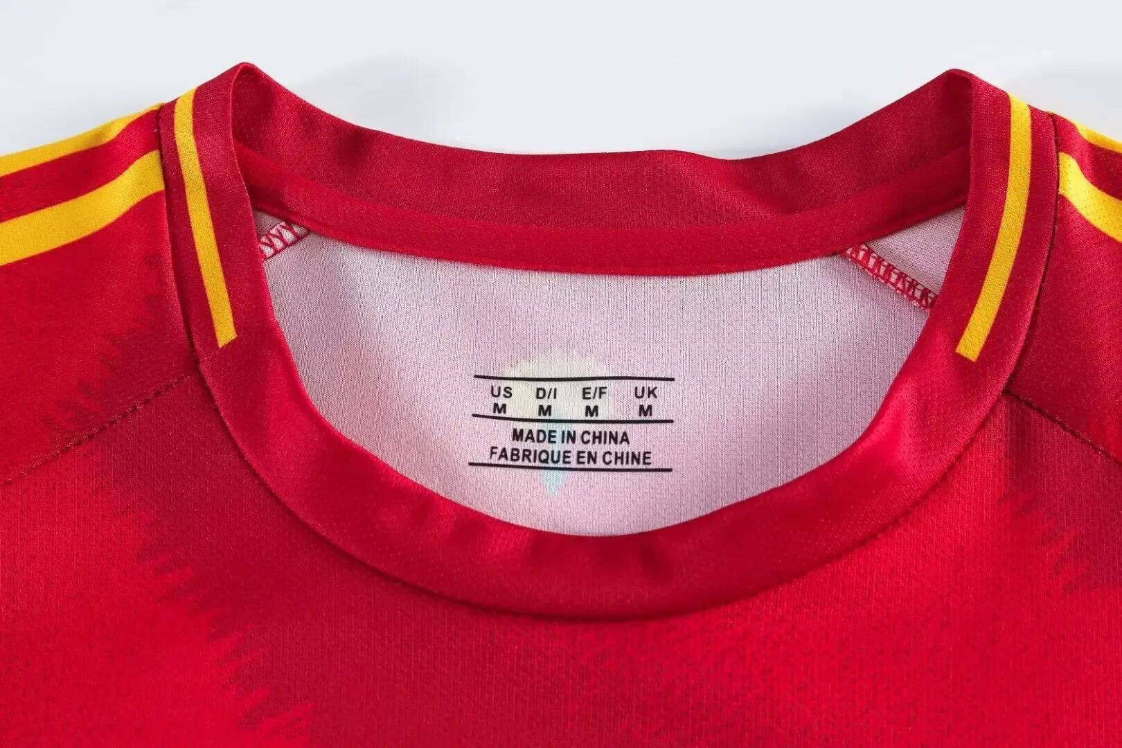 Children's Sport Set Boy Girl Spain Fans Shirt Training Wear Men And Kids Games Soccer Kits Leisure Uniforms