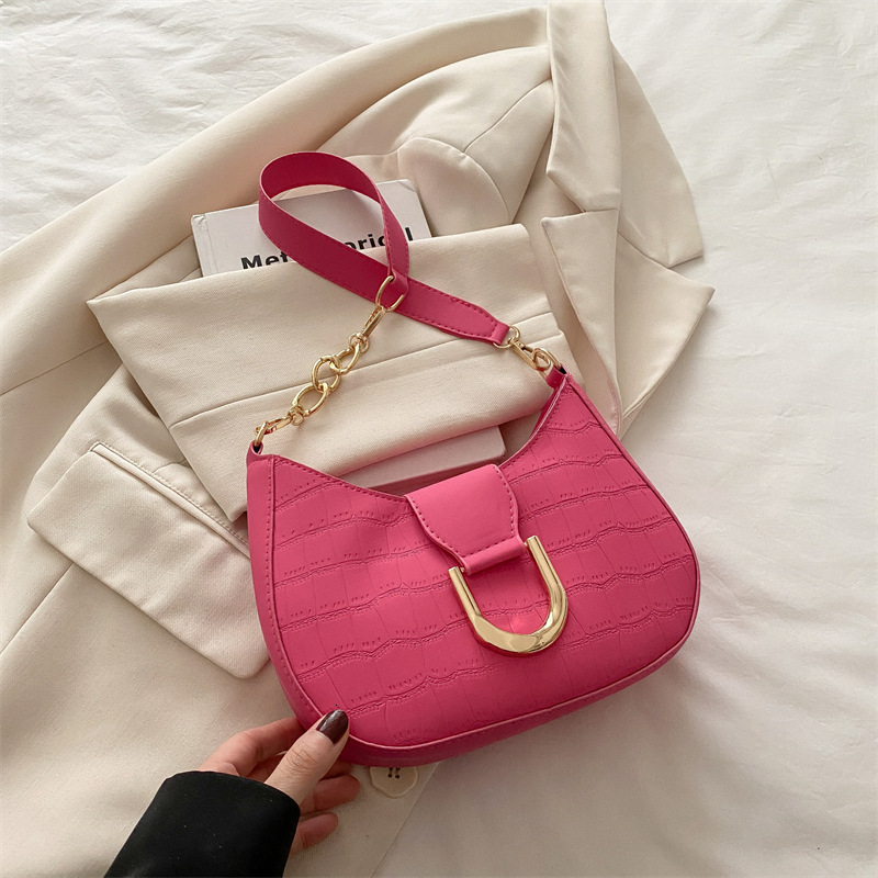 designer 2025 Trendy Fashion Simple New Moon Bag Spring New Niche Design Stylish Personality Casual Women's Shoulder Bag