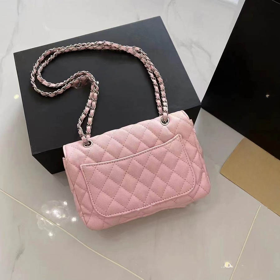 Designer Bags 2025 Summer New Lingerie Chain Lychee Pattern Shoulder Crossbody Flap Camera Bag Women's Bags Classic Ball Grain Leather Bags