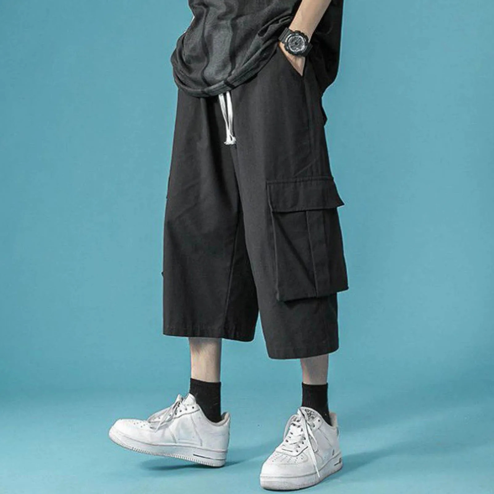 Breathable Drawstring Surfing Beach Pants MenS Shorts Casual Denim Shorts With Pockets Plus Size Casual Pants Mens Clothing 250530