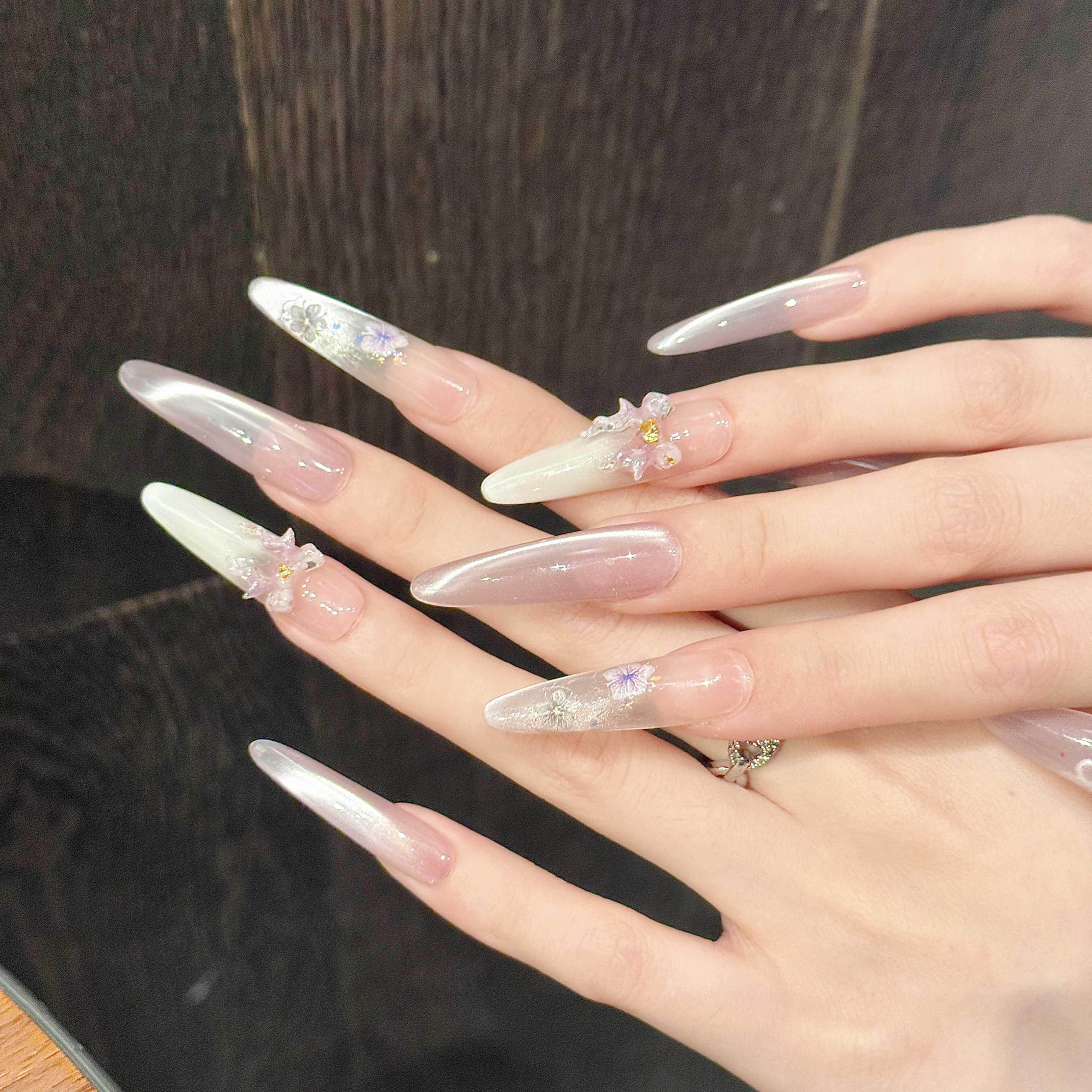 Elegant Flower Design Stickers for Personalized Nail Accessories Set