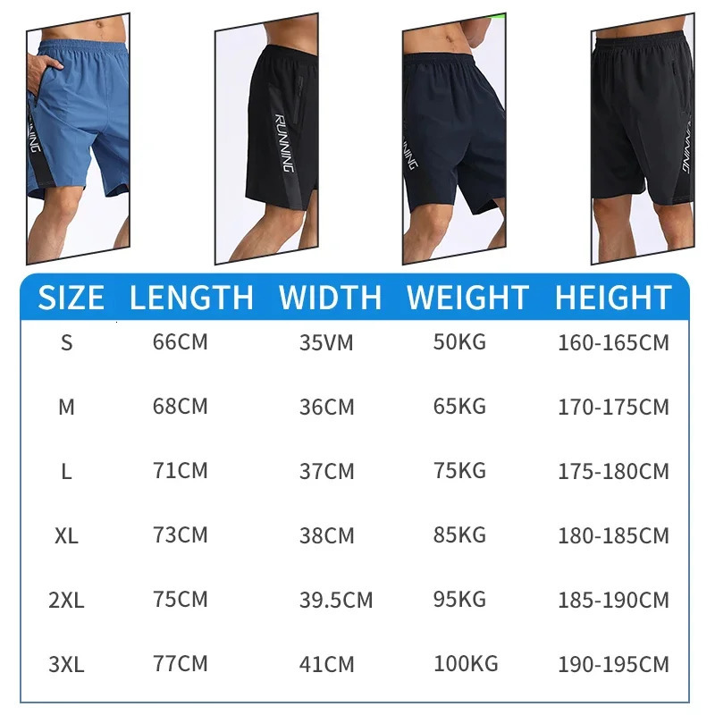 Men Running Shorts Quick Dry Fitness Bodybuilding Gym Sport Outdoor Training Short pants With Pockets MP1855 250604