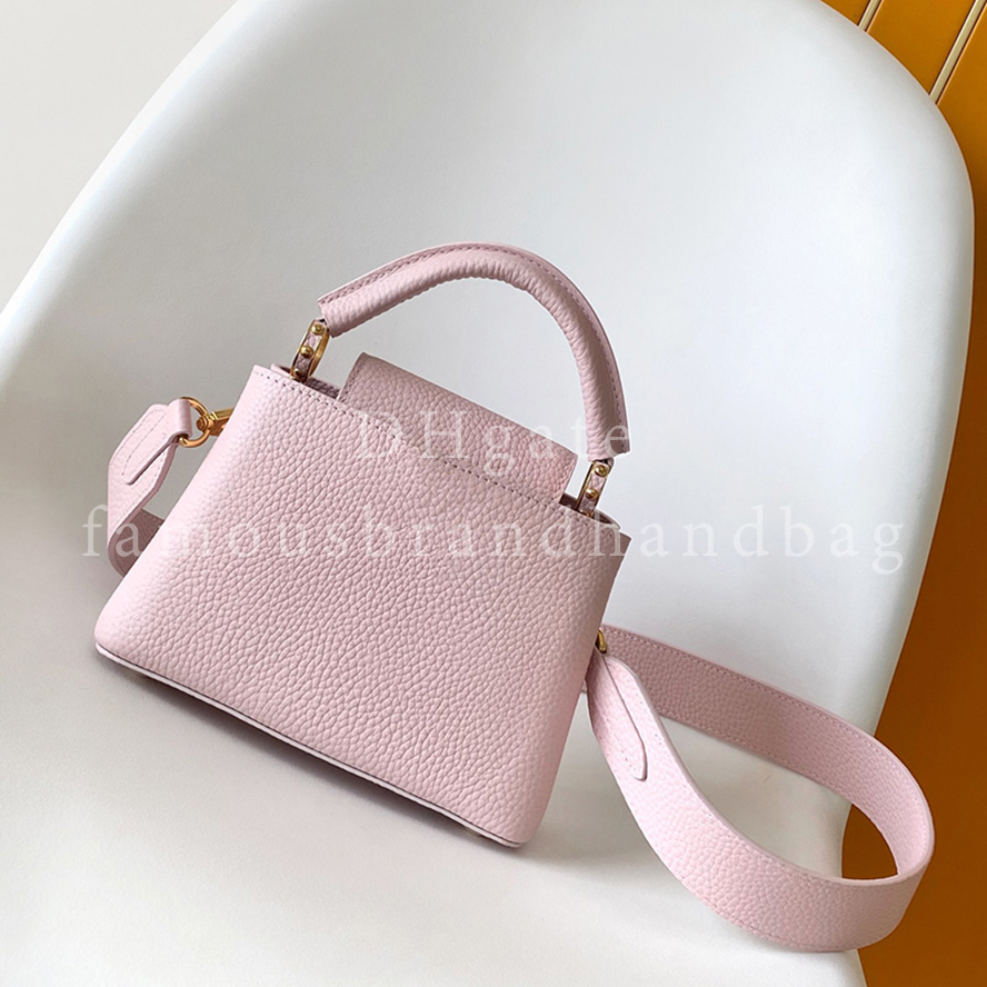 Exact Mirror Quality Designer Shoulder bag 21CM Cowhide Leather Mini Handbag Classic Top-handle Bag Women Crossbody Bag With Gift Box LC04B16