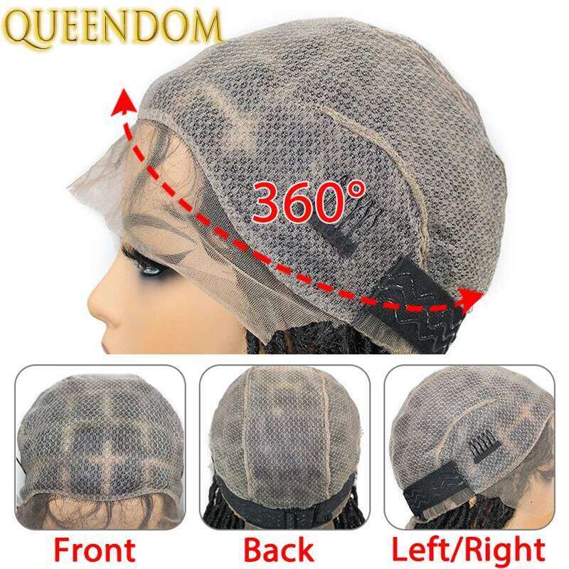 40 Inch Jumbo Braids Synthetic Women Passion Twist Distressed Butterfly Locs Braid Full Lace Box Braided Pre Looped Wig