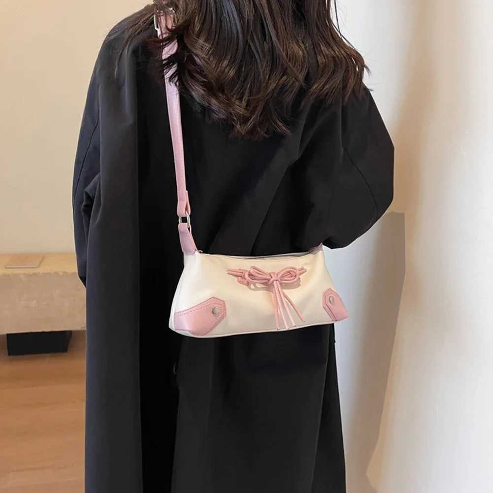 Bow Tie Handbag for Women Top Handle Bag Brand Purse Chic Y2K Trendy Shoulder Bag Girls Luxury Tote Female Shopping Cluh Bag XJ250605