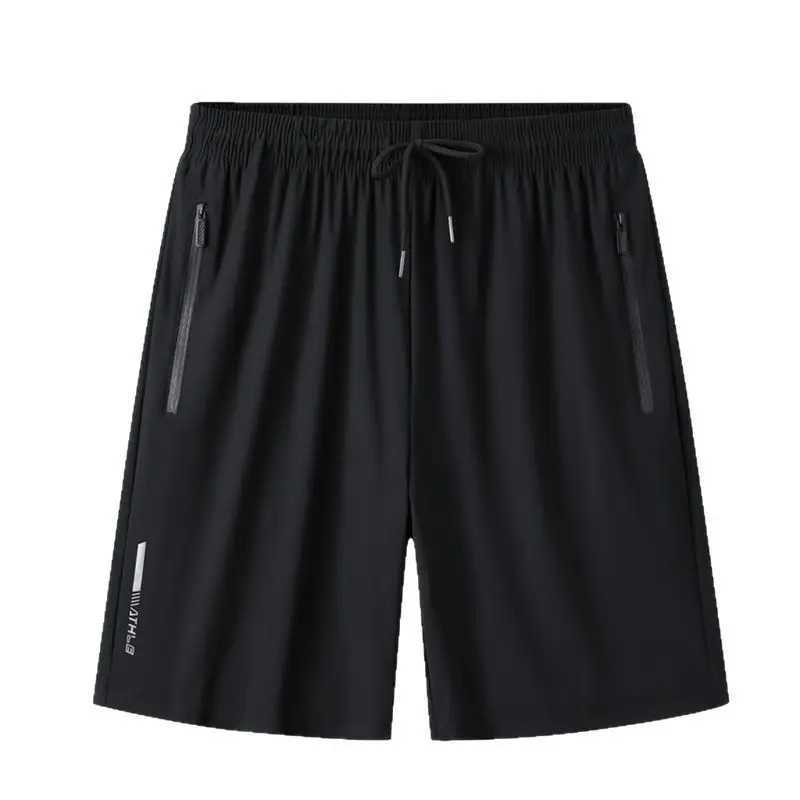 Large Size Ice Silk Five Pants Mens Summer Thin Breathable Shorts Loose Sports Pants Outdoor Casual Shorts XJ250605