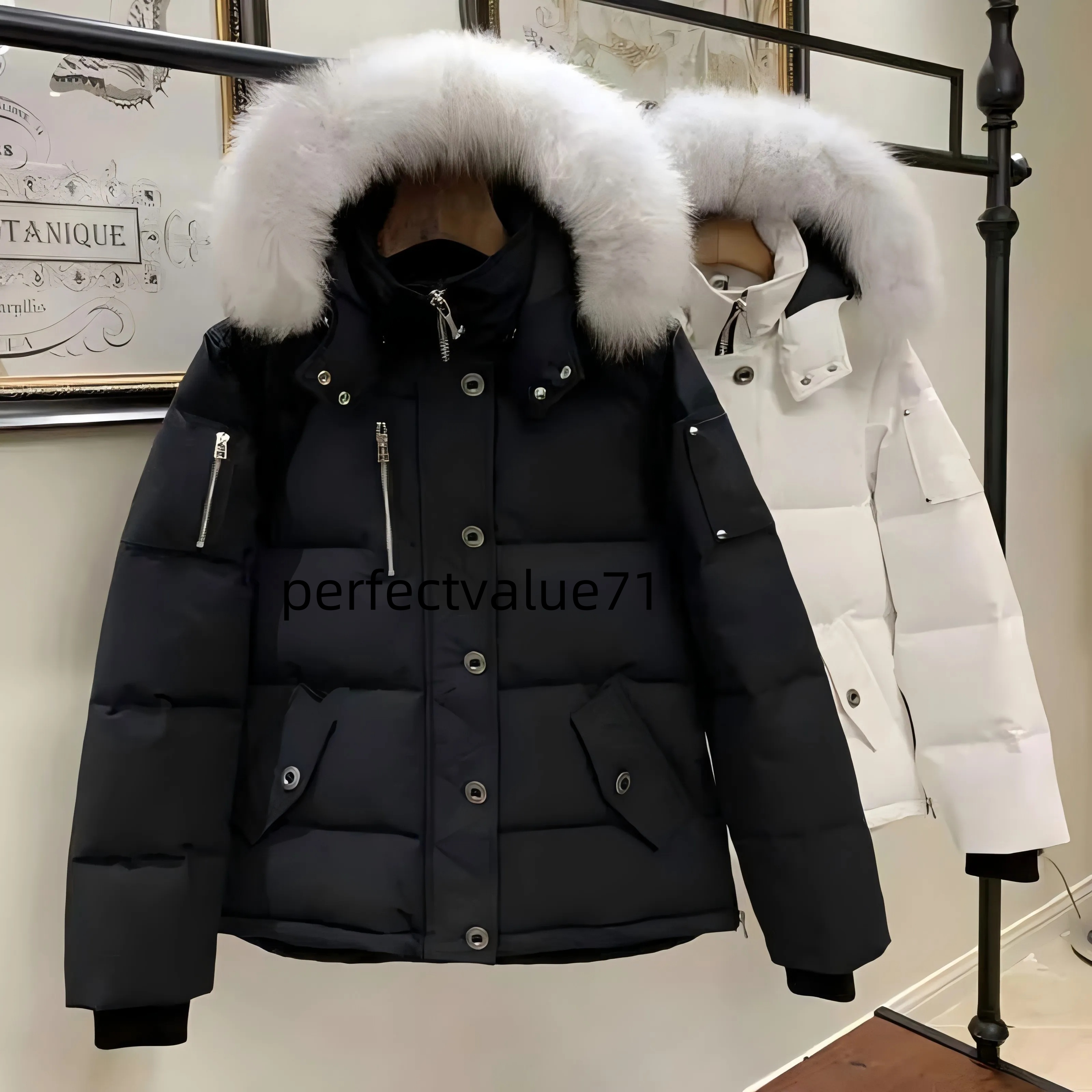 Casual Mens Moosesss Down Jacket Outwear Outdoor Doudoune Man Winter Coat Parkas Usa Knuk Warm Clothings S-XXL