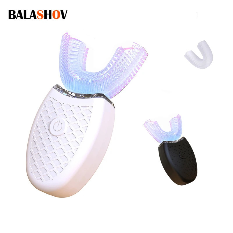 U Type Toothbrush Silicon Head Sonic Electric Toothbrush 360 Degrees Intelligent Automatic USB Charge Waterproof Teeth 250604